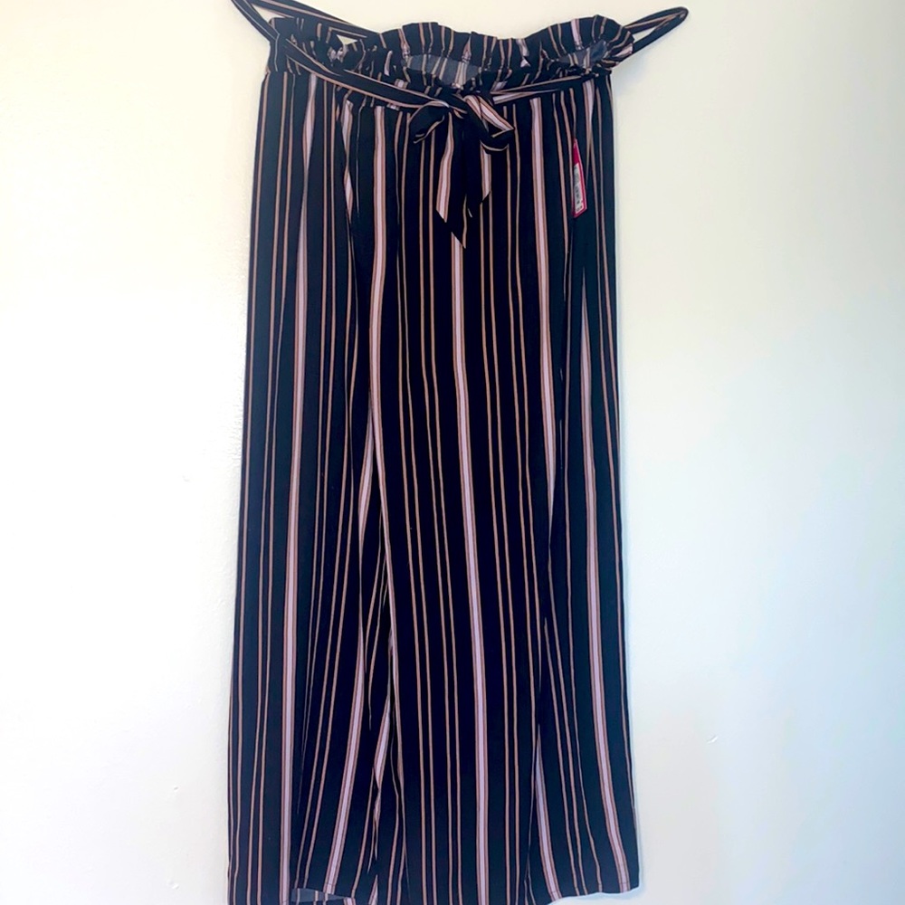 Wide Leg Striped Pants
